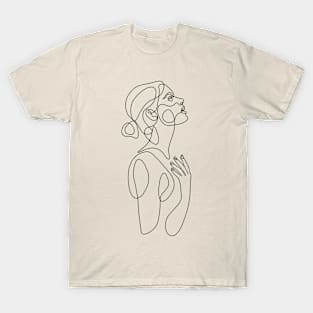 Dancers Simple Line Art T-Shirt